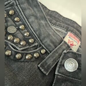 Vintage True Religion Straight Leg Jeans - Black, Size 26